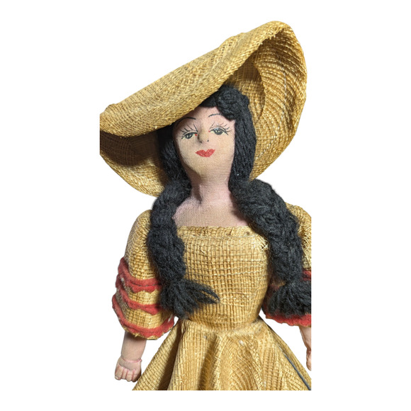 Vintage - Novelty Straw Doll -- Collectable - Picture 4 of 9